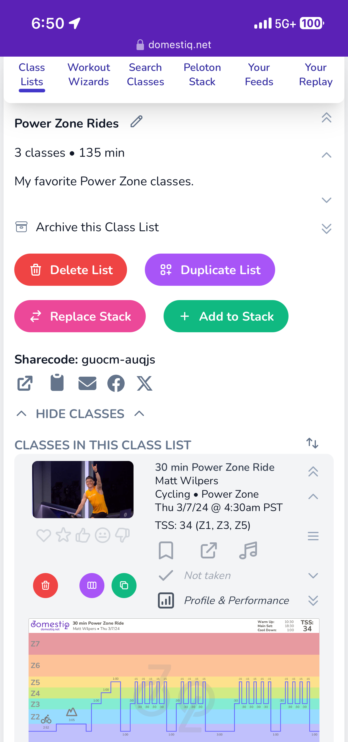 Class Lists - Only on Domestiq